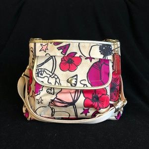 Coach multicolor flower Krya Poppy crossbody